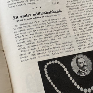 Guldsmedsposten ett stulet millionhalsband