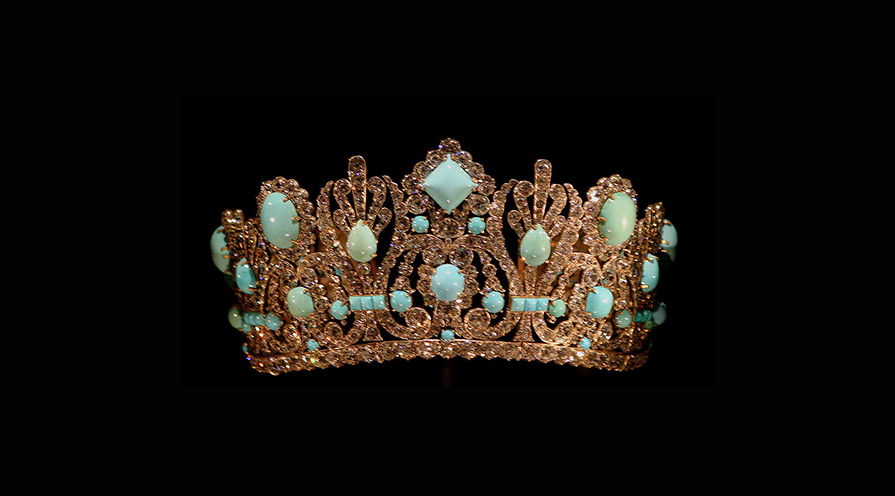 Crown-of-Empress- Marie-Louise-in-gold-diamond-and-turqoise